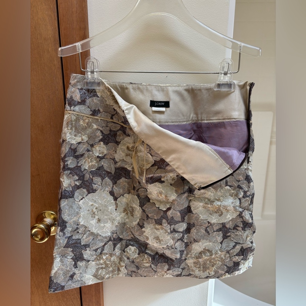 J. Crew Floral Tie Front Mini Skirt - Picture 3 of 9